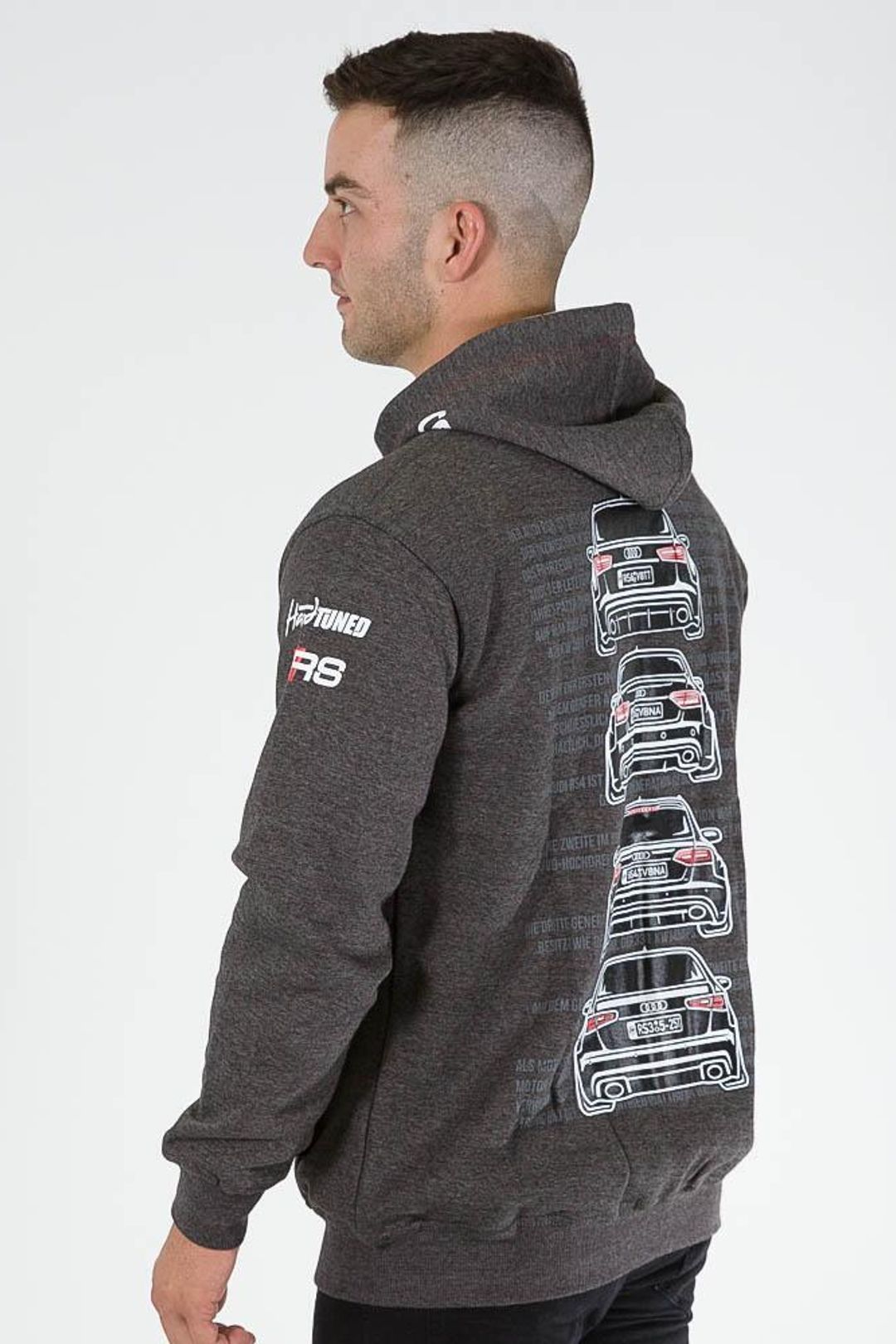 HARDTUNED - AUDI RS3, RS4, RS5 & RS6 ZIP-Hoodie - Grey