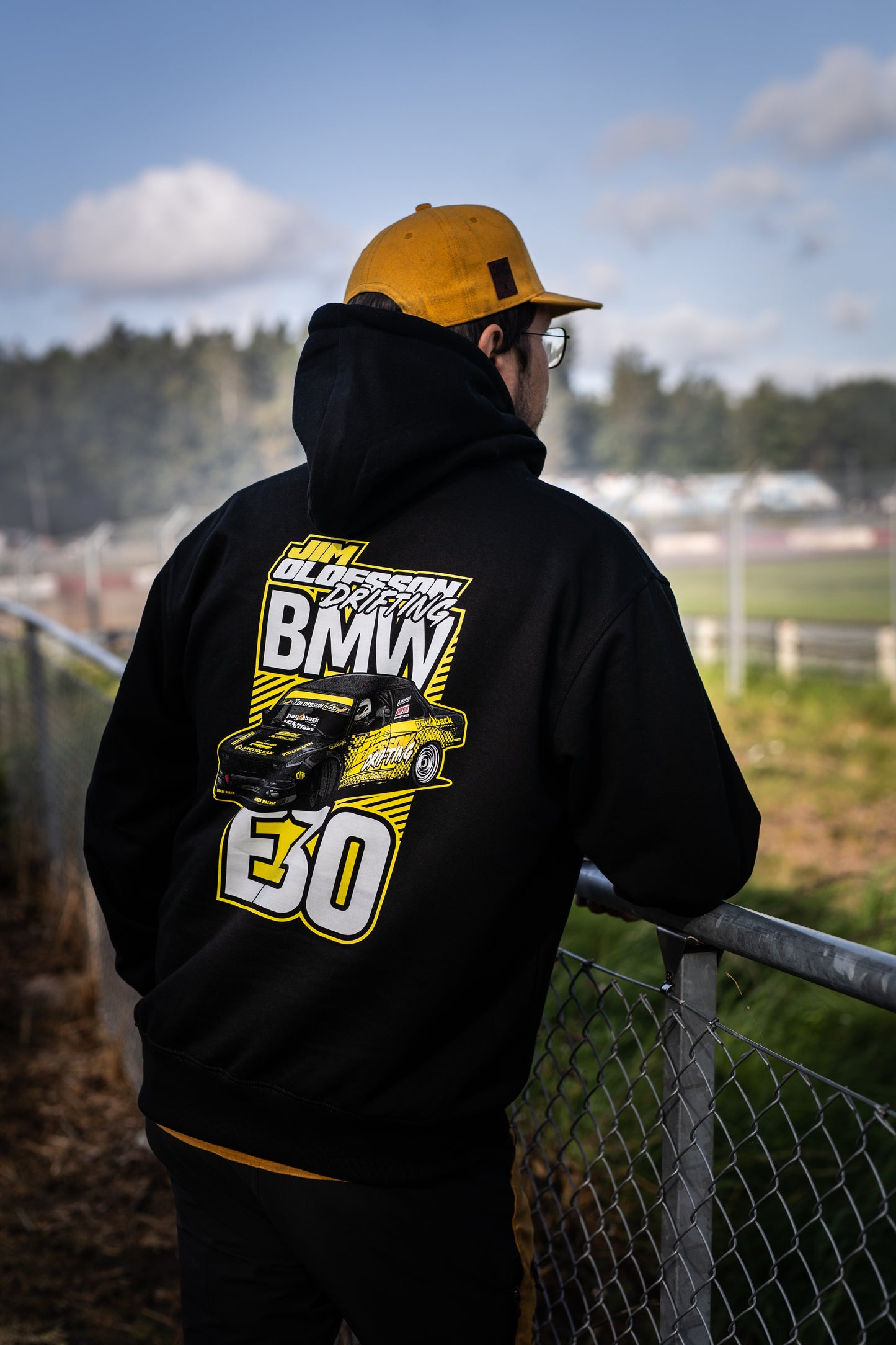 JIM OLOFSSON DRIFTING / JOD HOODIE - E30 FULL BACK