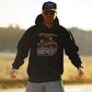 Mighty Kadett 9000 Svart Hoodie - Brösttryck