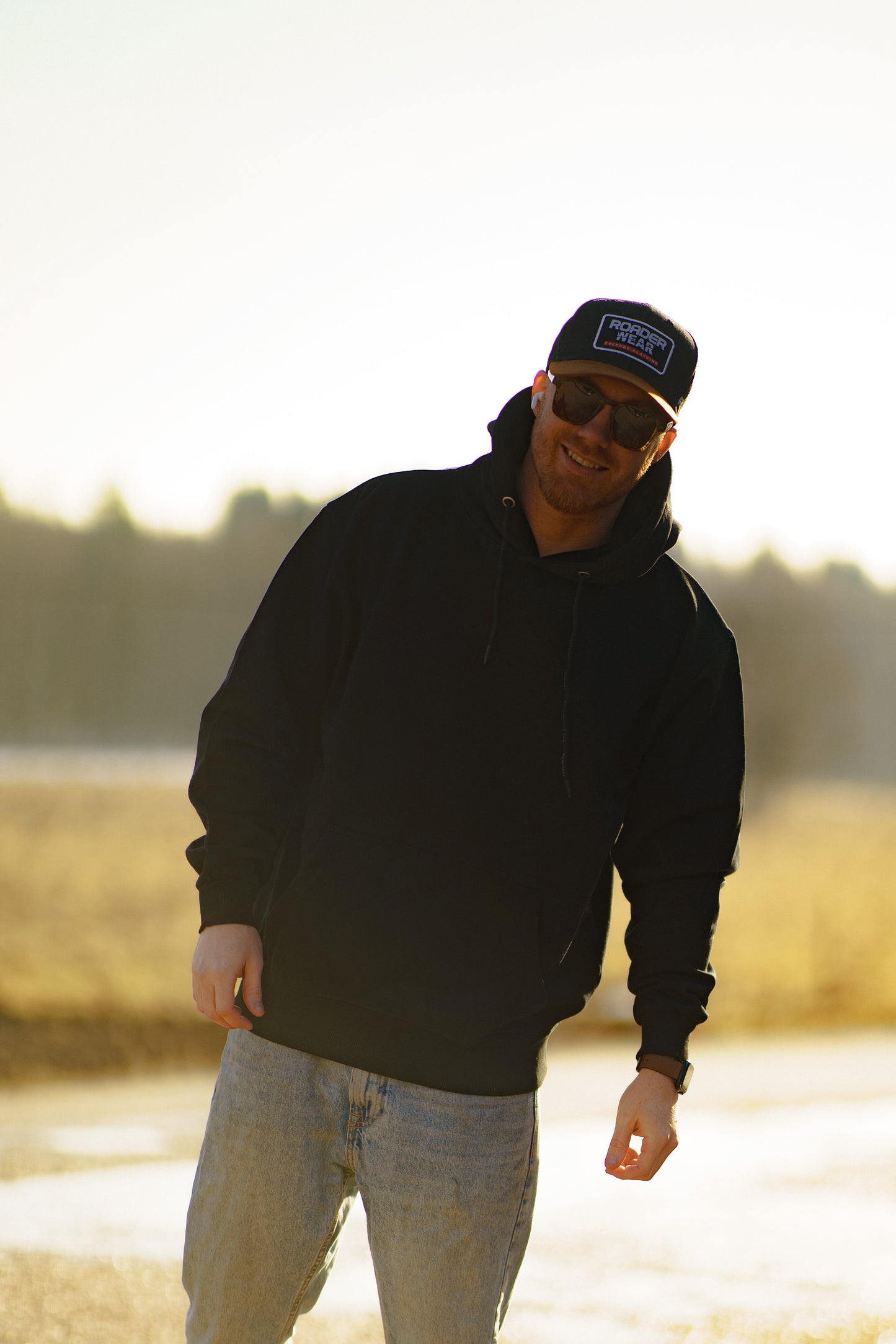 Mighty Kadett 9000 Svart Hoodie - Ryggtryck