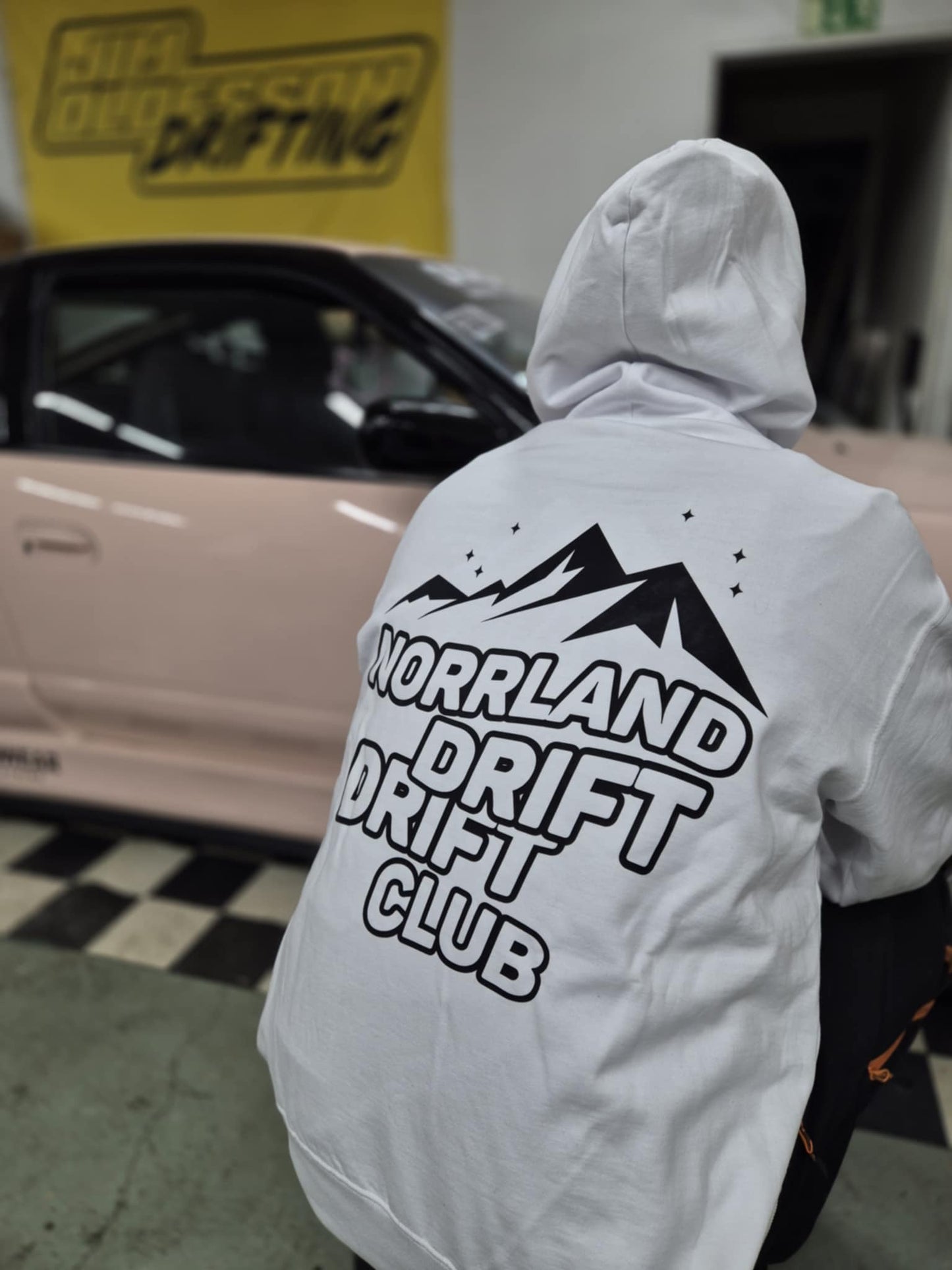 NORRLAND DRIFT DRIFT CLUB WHITE HOODIE