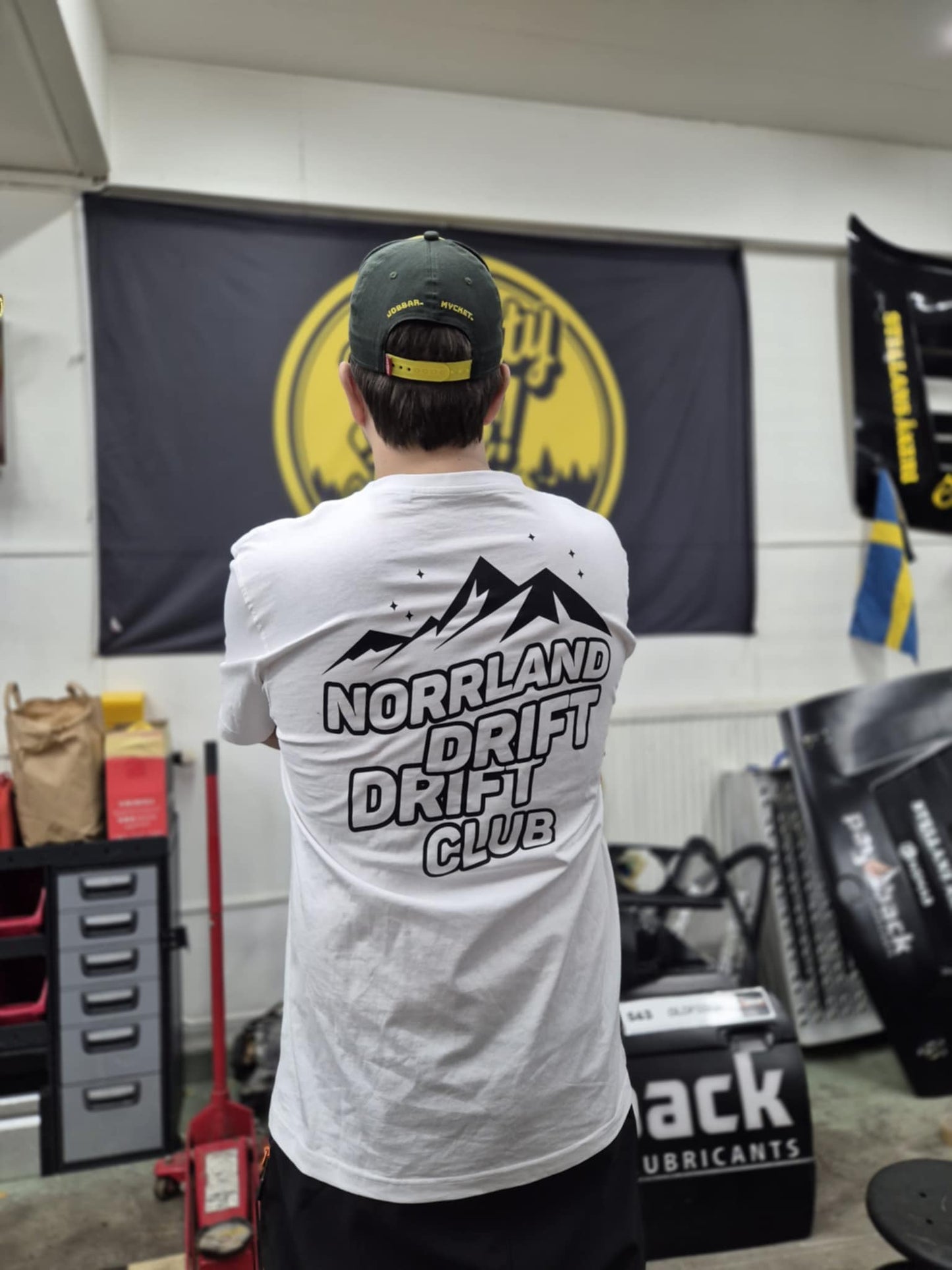 NORRLAND DRIFT DRIFT CLUB WHITE T-SHIRT