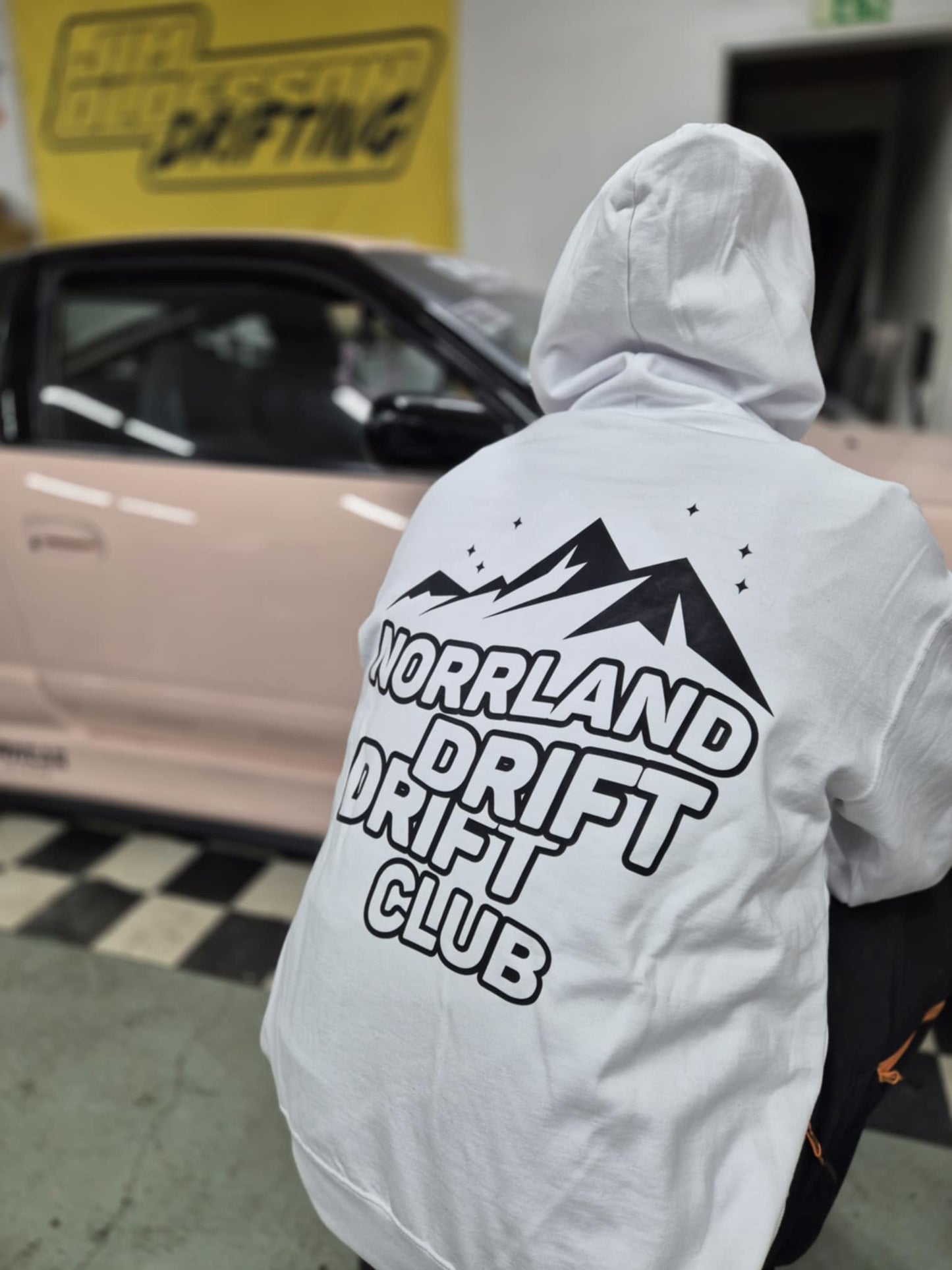 NORRLAND DRIFT DRIFT CLUB WHITE HOODIE