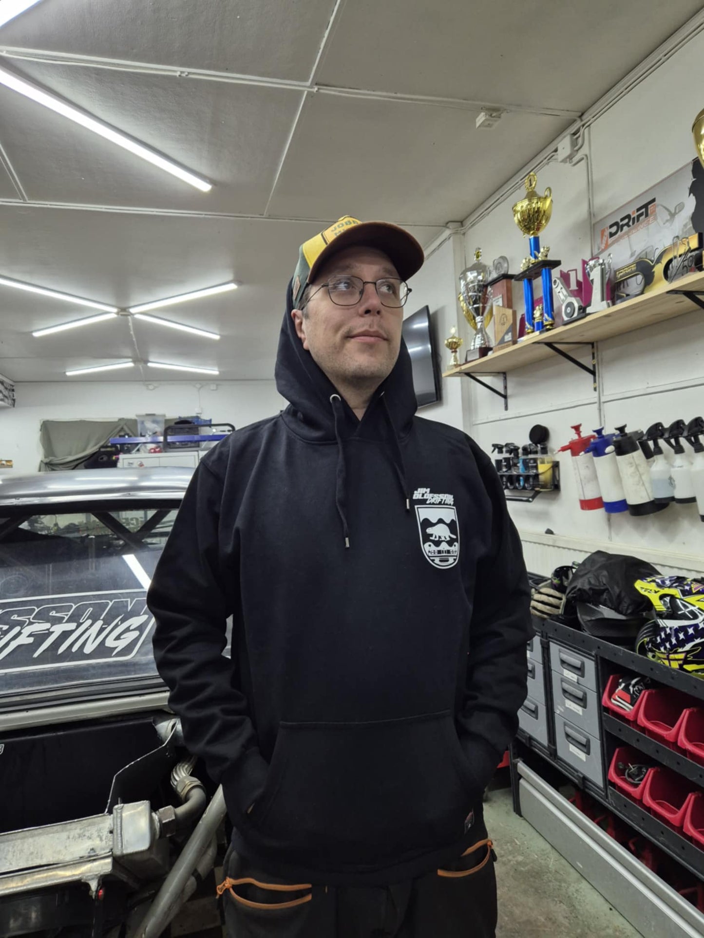 NORRLAND DRIFT DRIFT CLUB BLACK HOODIE