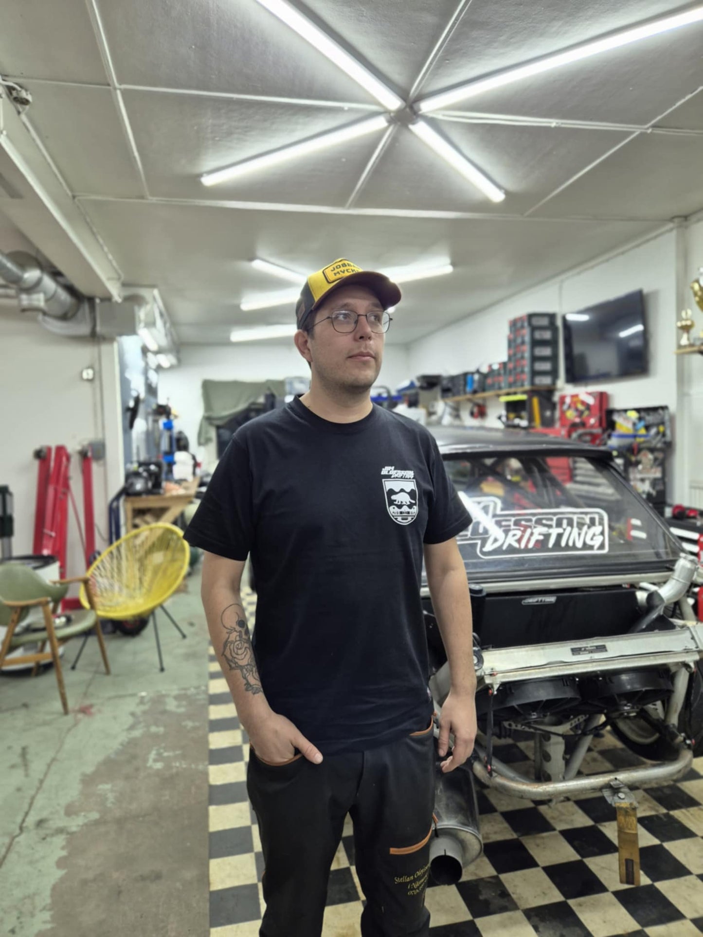 NORRLAND DRIFT DRIFT CLUB BLACK T-SHIRT