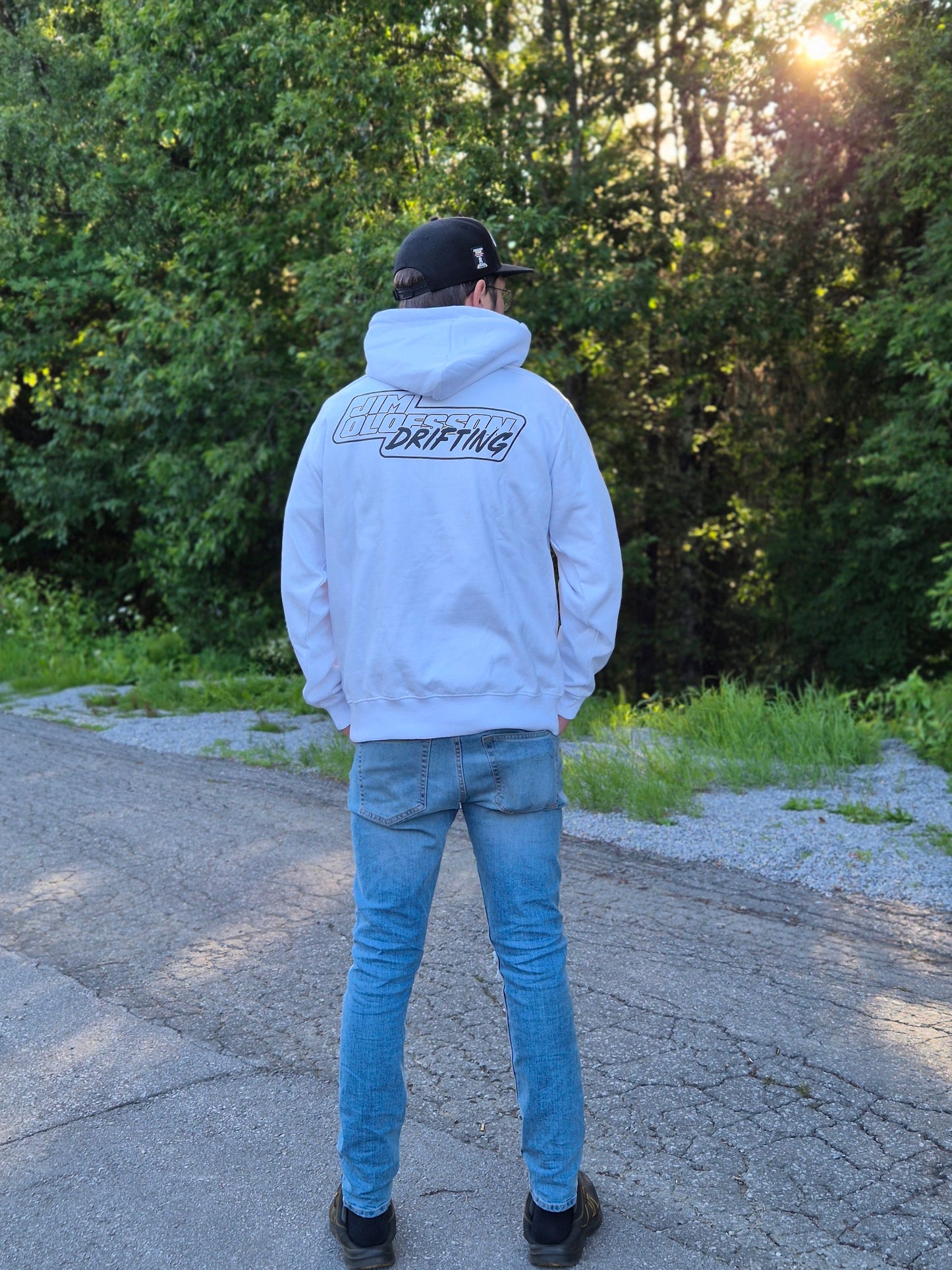 JIM OLOFSSON DRIFTING / JOD VIT HOODIE - 2024 Version