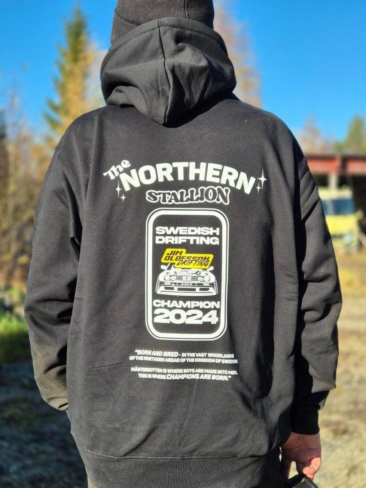 JIM OLOFSSON DRIFTING GOLD 2024 LIMITED BLACK HOODIE