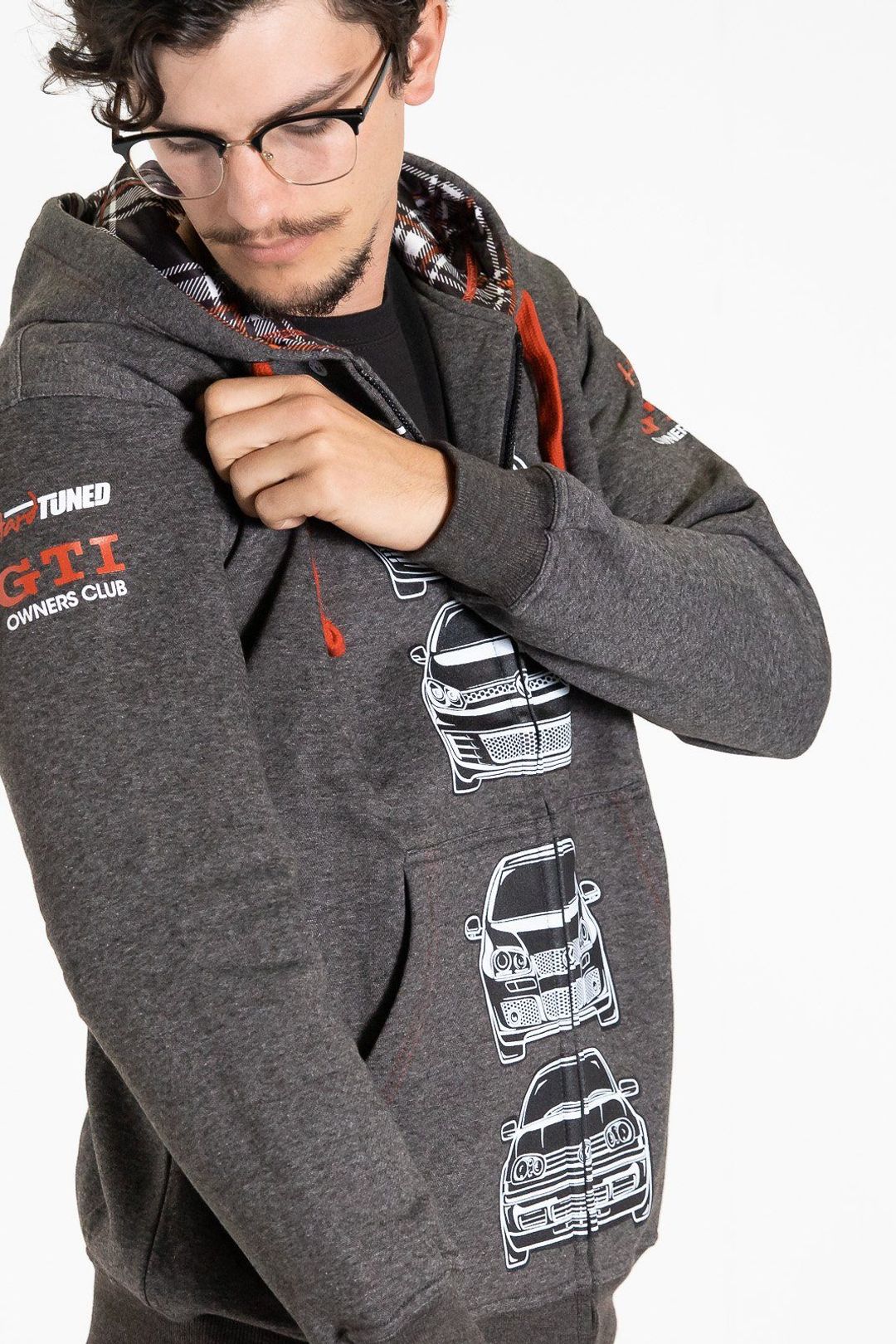 HARDTUNED - Volkswagen Golf GTI ZIP-Hoodie - Grey