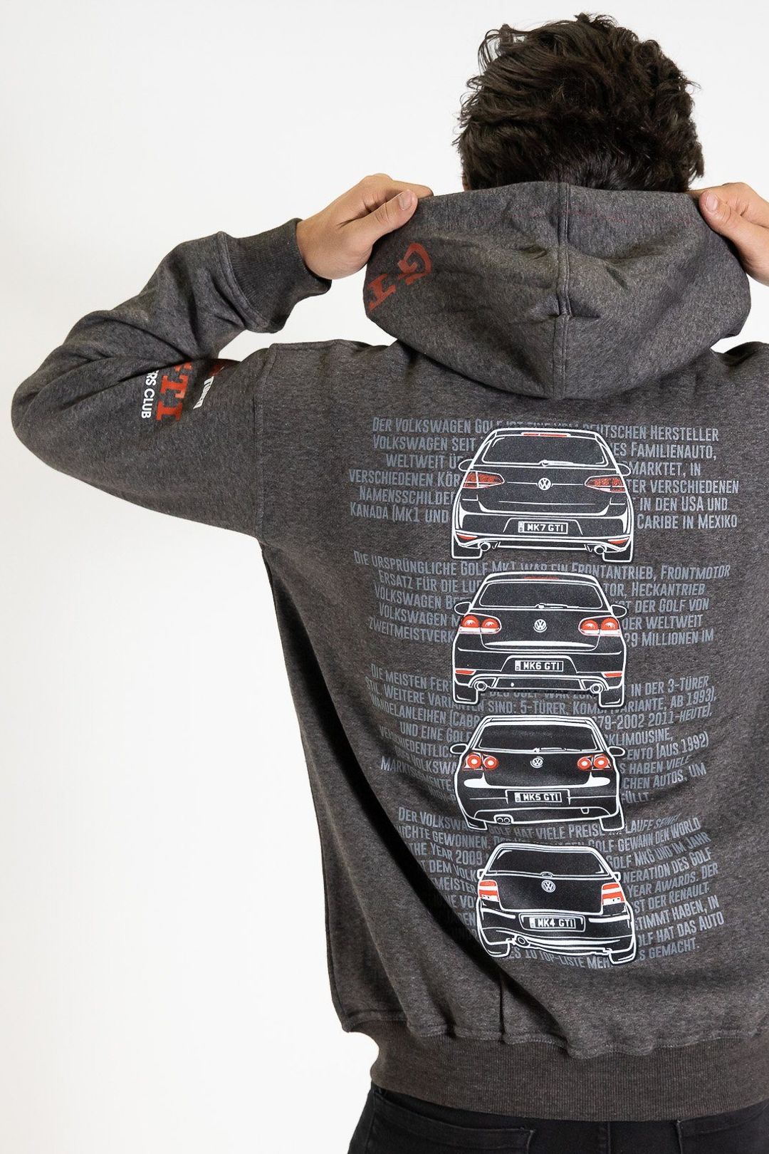 HARDTUNED - Volkswagen Golf GTI ZIP-Hoodie - Grey