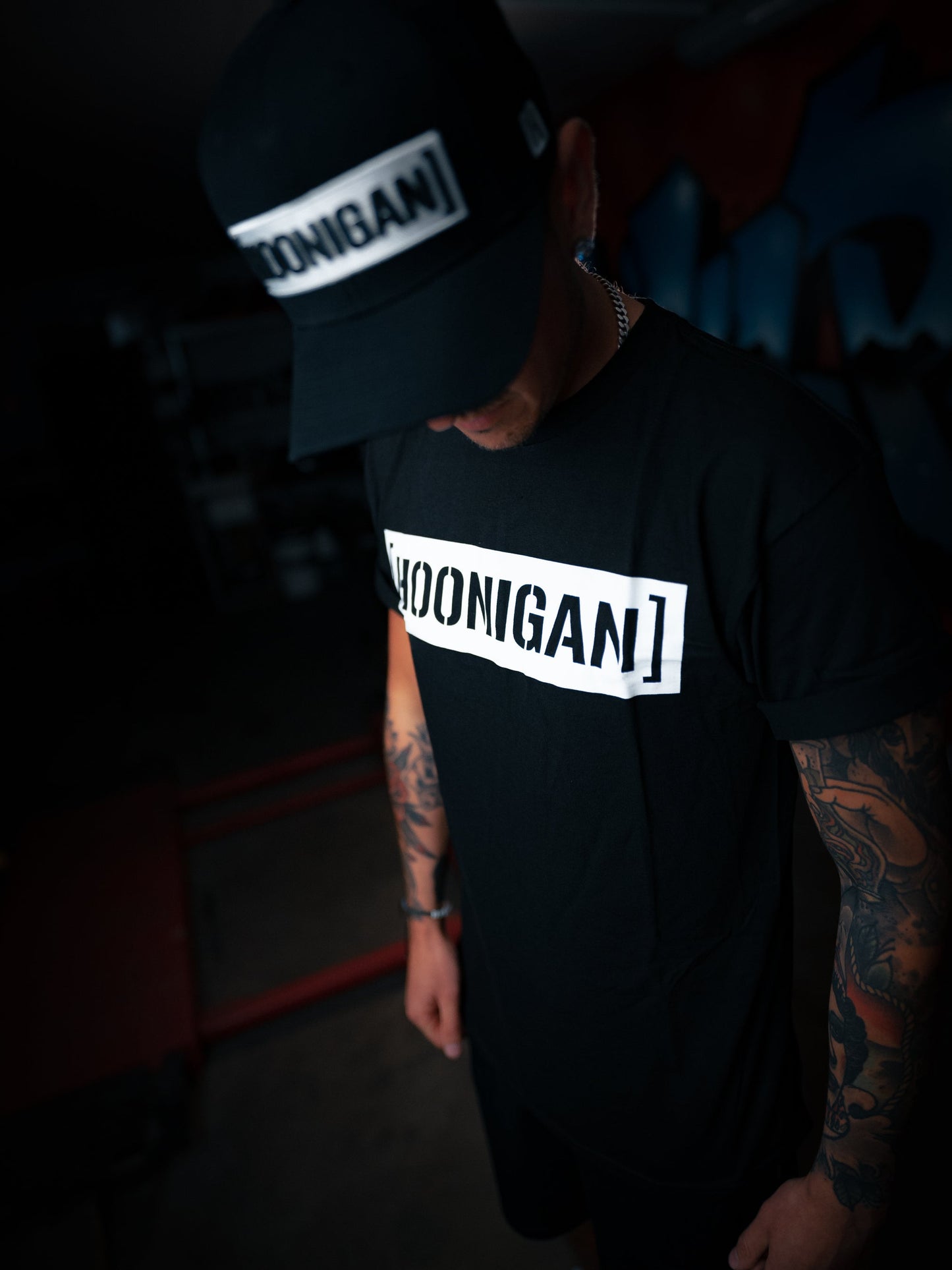 HOONIGAN CENSOR BAR T-shirt - SVART/VIT