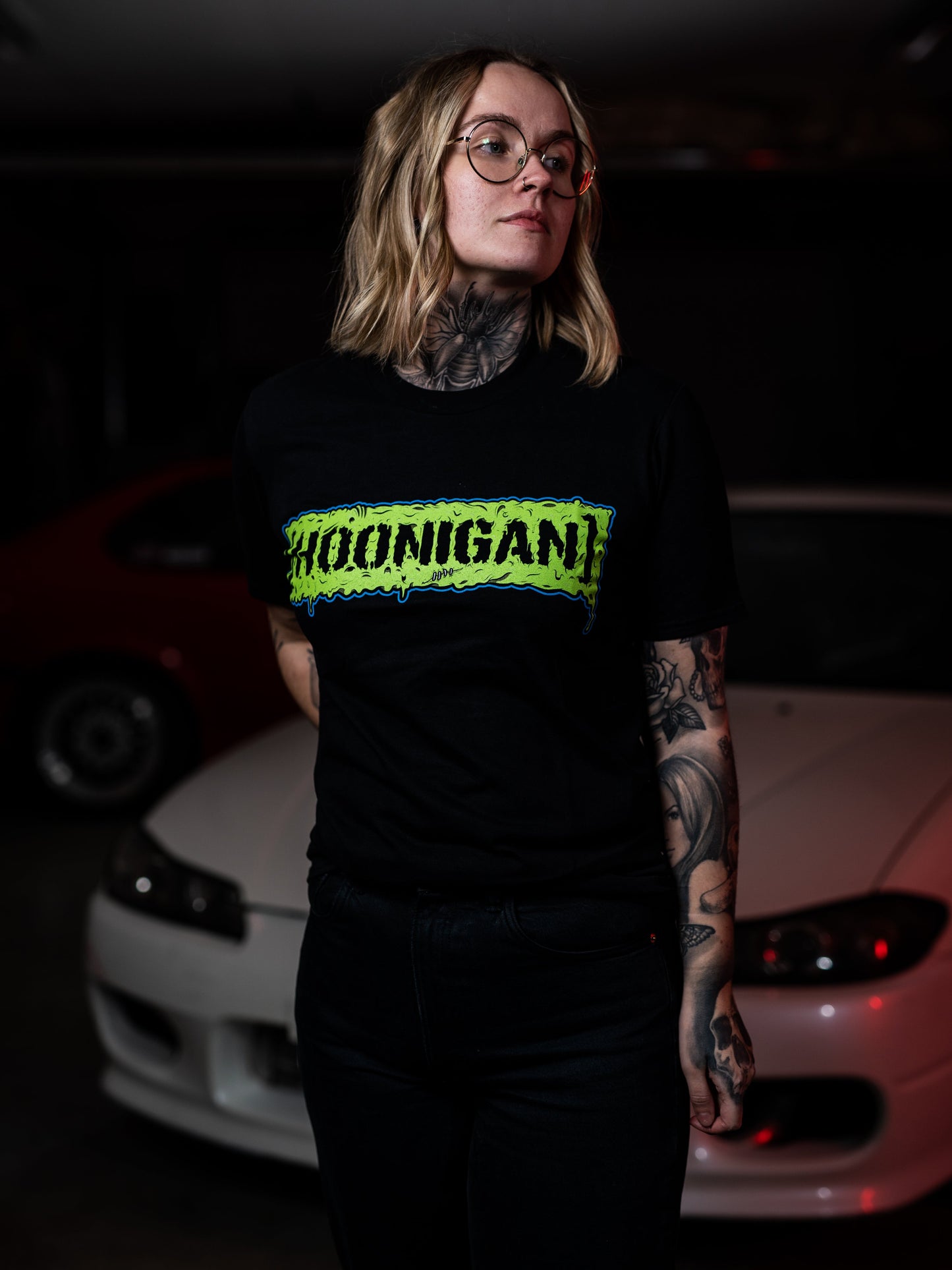 HOONIGAN CENSOR BAR T-shirt - Slime / Green