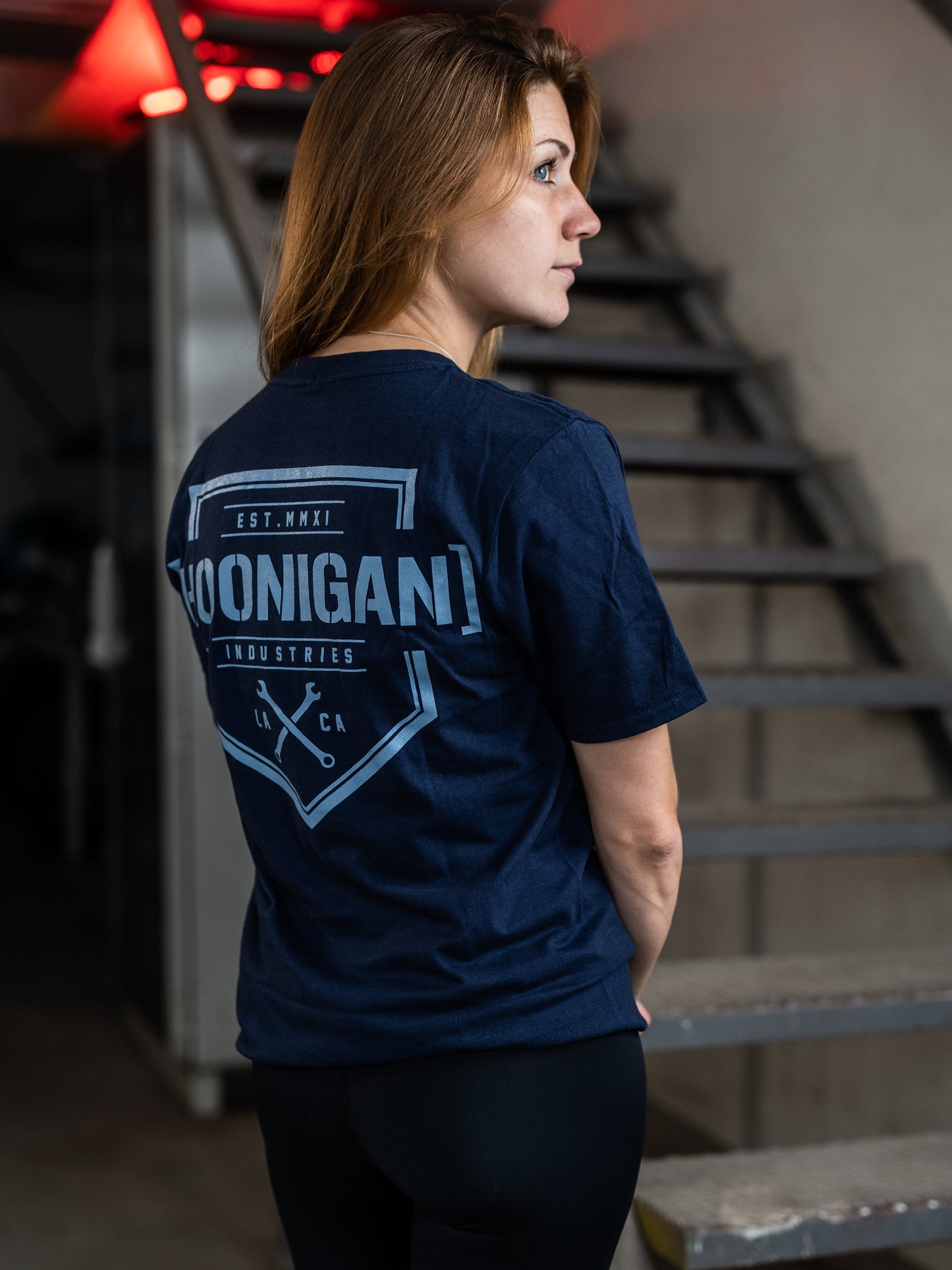 HOONIGAN BRACKET X SS T-shirt- Blue/Blå