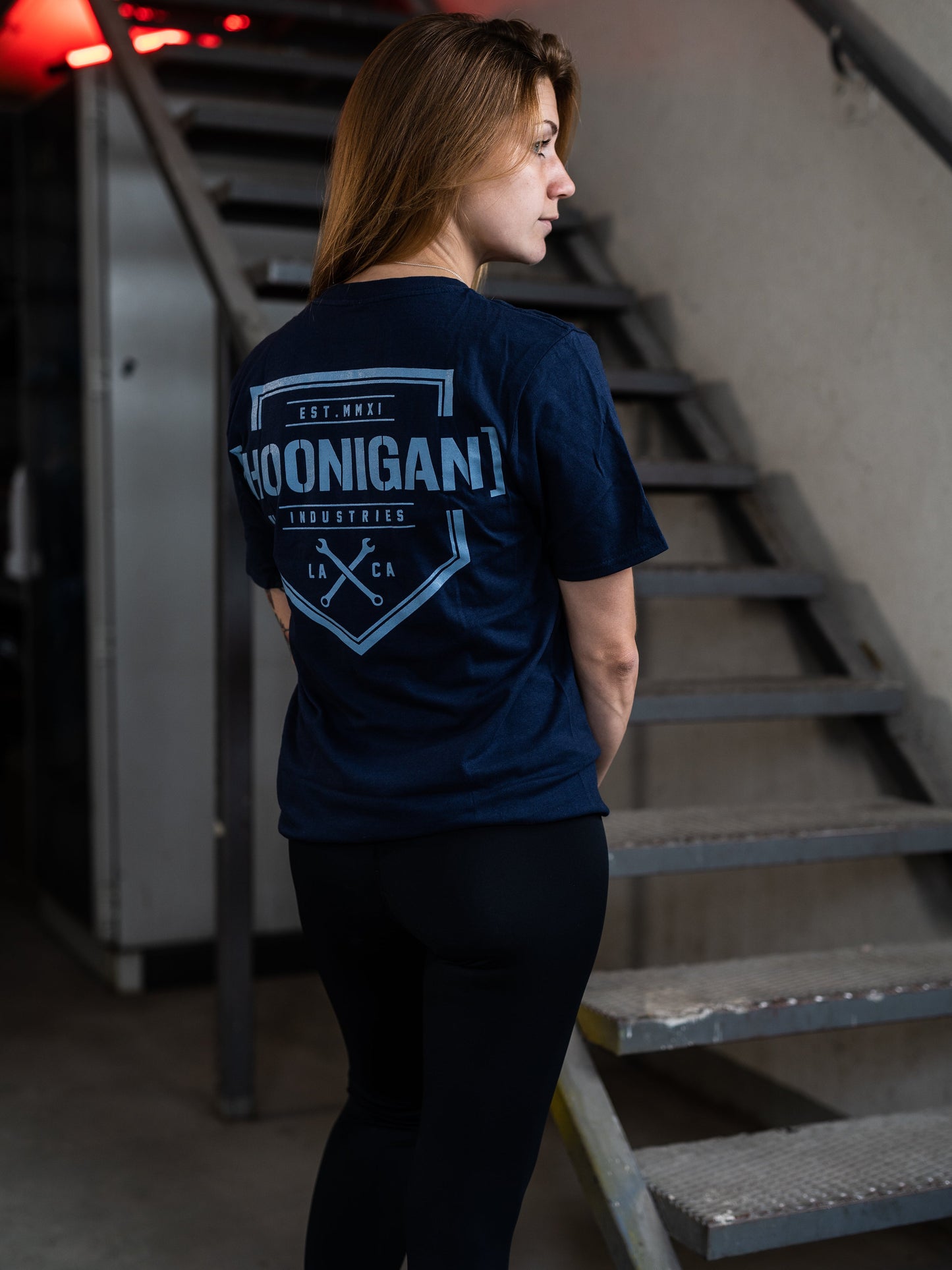 HOONIGAN BRACKET X SS T-shirt- Blue/Blå