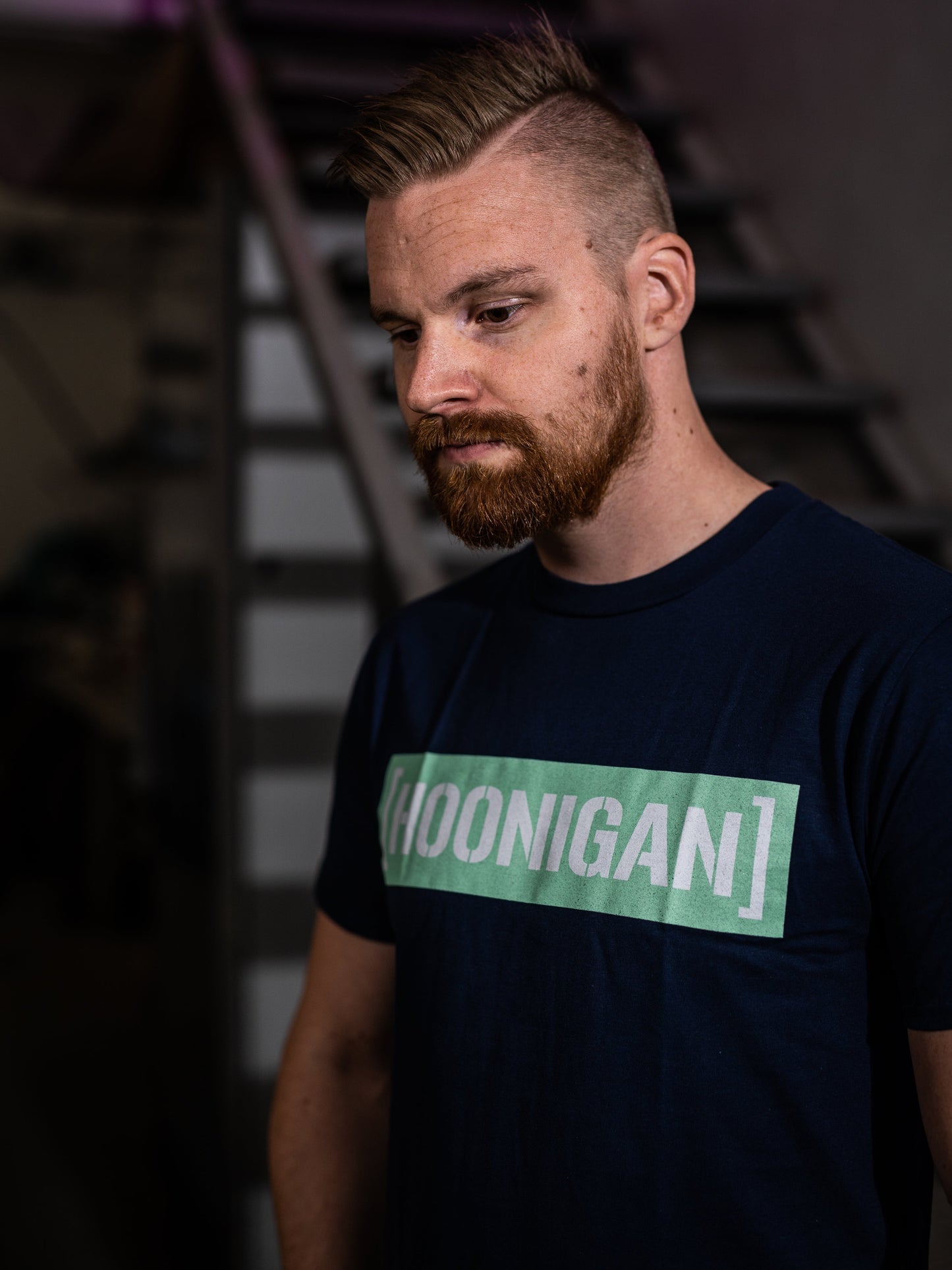 HOONIGAN CENSOR BAR T-shirt - Blå/Grön