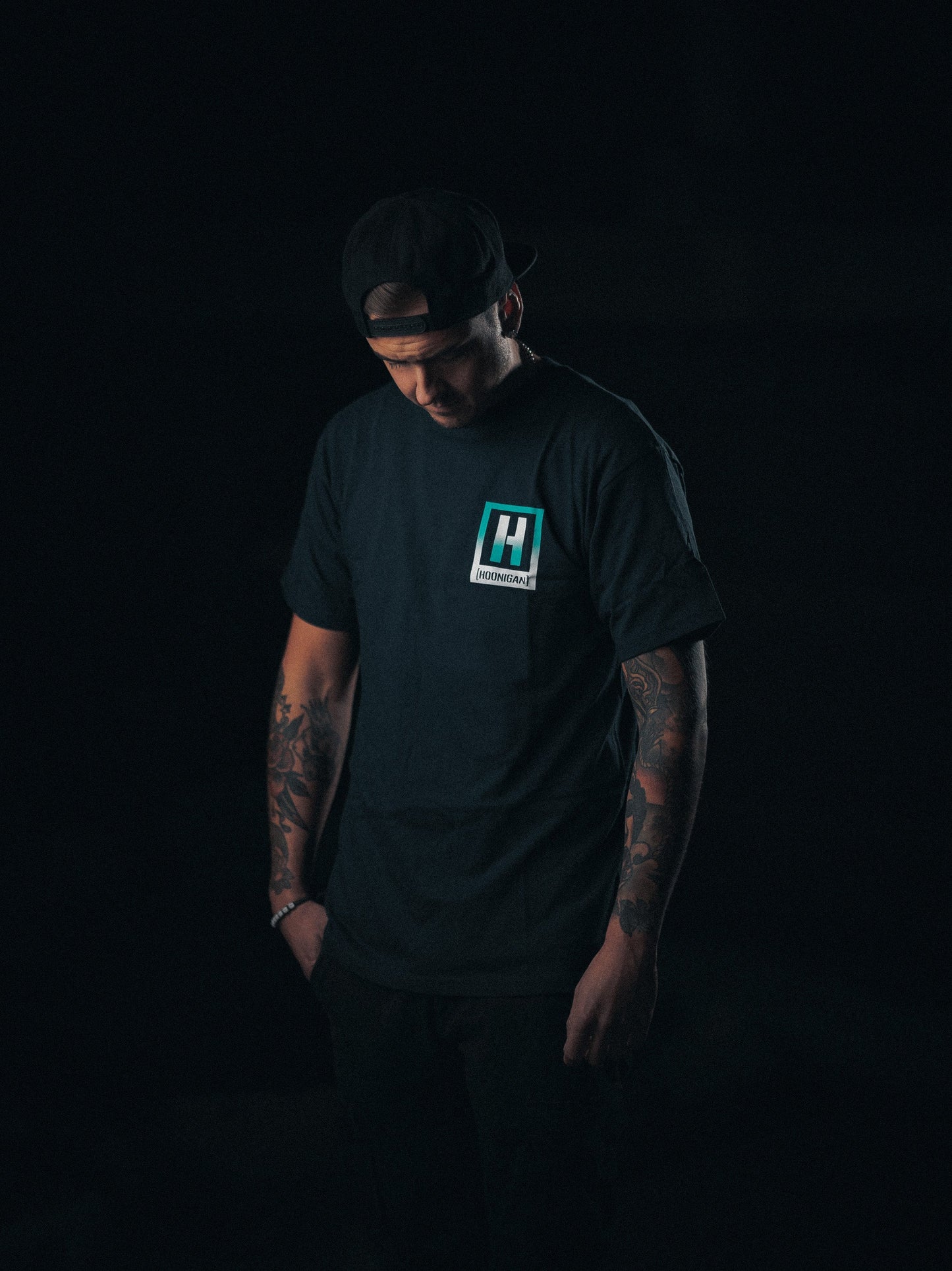 HOONIGAN ICON KILL ALL TIRES SS T-shirt - Blå/Grön Fade