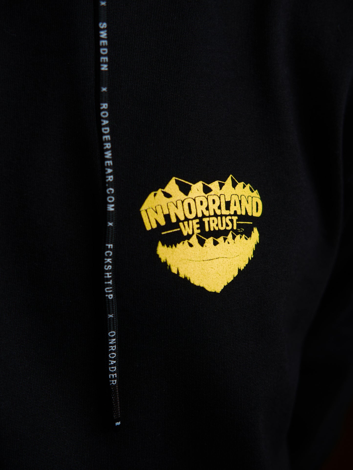 JIM OLOFSSON DRIFTING / JOD HOODIE - IN NORRLAND WE TRUST - BLACK