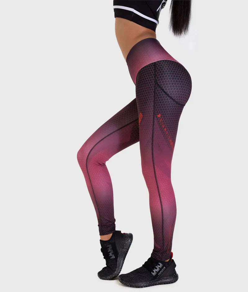 HARDTUNED - Hex Contour Leggings - Plum