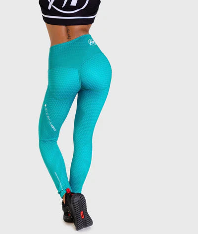 HARDTUNED - Hex Contour Leggings - Teal