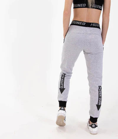 HARDTUNED - Ladies Power Over Trackies - Grey