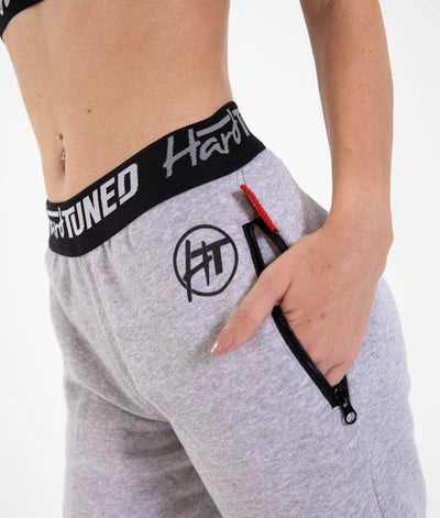 HARDTUNED - Ladies Power Over Trackies - Grey