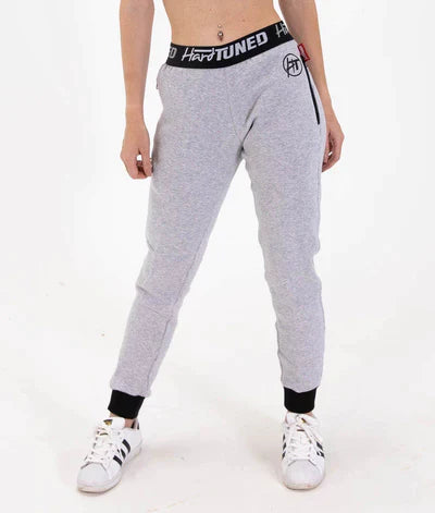 HARDTUNED - Ladies Power Over Trackies - Grey