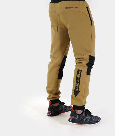 HARDTUNED - Mens Power Over Track Pants - Tan