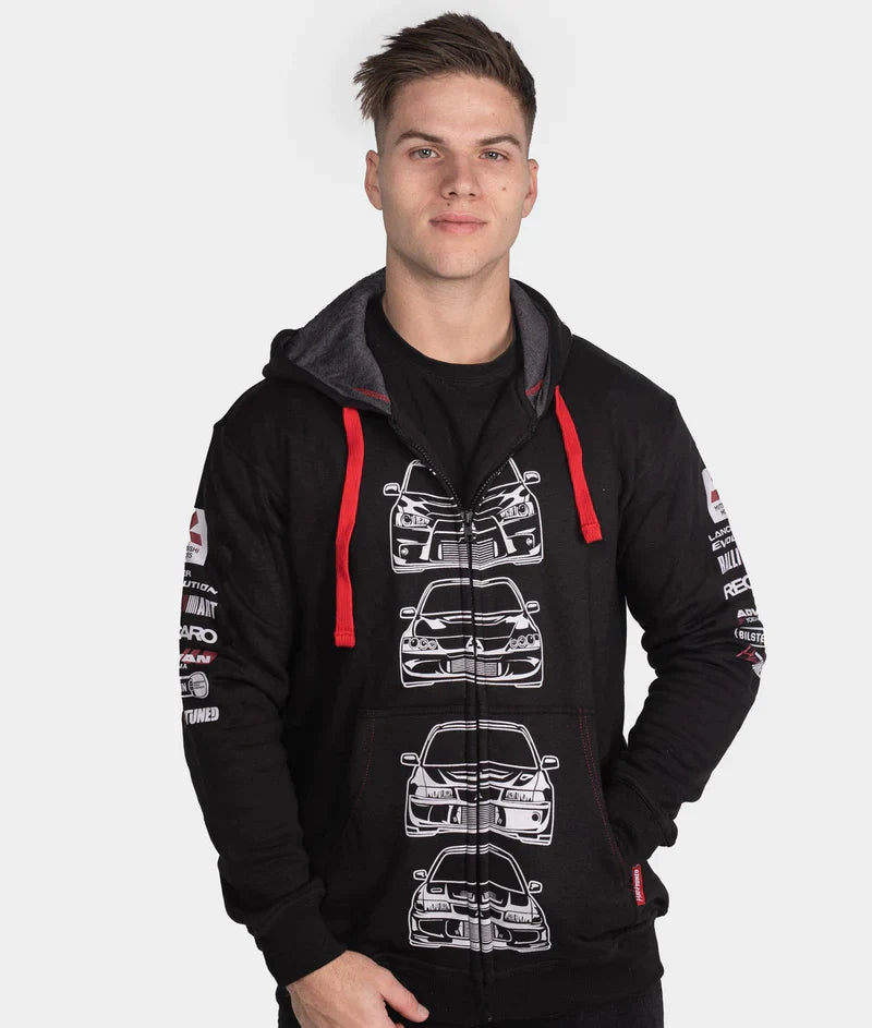 HARDTUNED - Mitsubishi Evolution ZIP-Hoodie