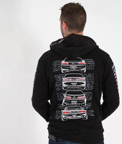 HARDTUNED - Nissan Silvia S15, S14, S13, 180sx ZIP-Hoodie